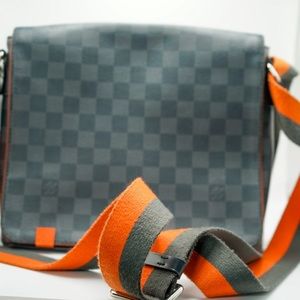 Louis Vuitton Bicolor District Messenger Bag & Matching Pocket Organizer